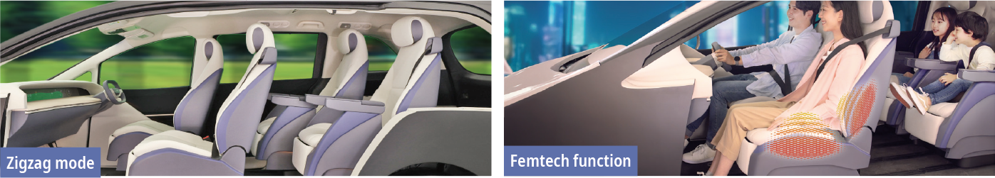 Zigzag mode Femtech function