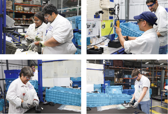 サステナビリティラインで働く社員の皆さん